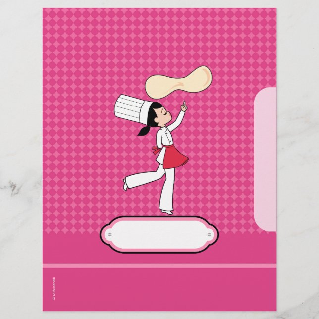 Páginas de recetas personalizadas con Ilustracion  (Anverso)