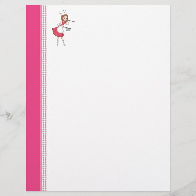 Páginas de recetas personalizadas de corte (Anverso)