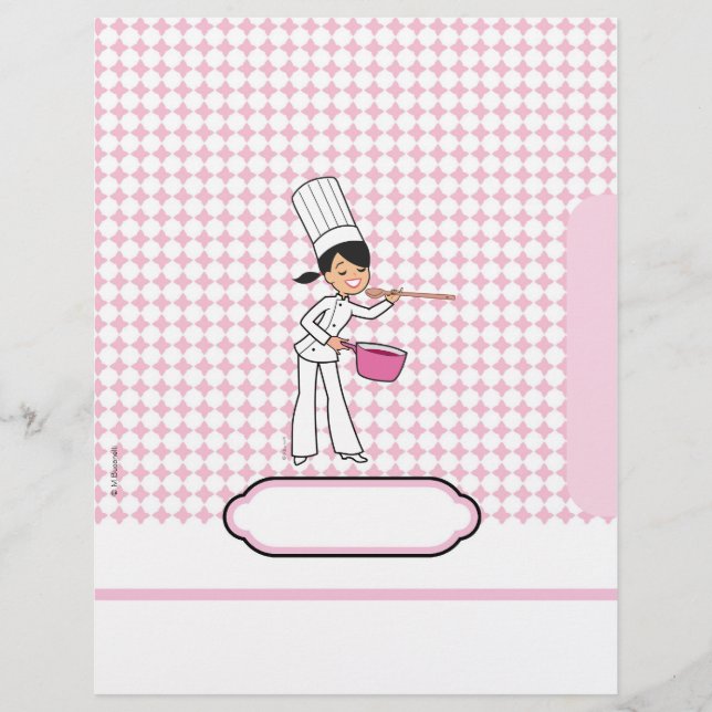 Páginas de recetas personalizadas de corte (Anverso)