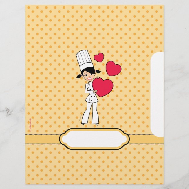 Páginas de recetas personalizadas de corte (Anverso)