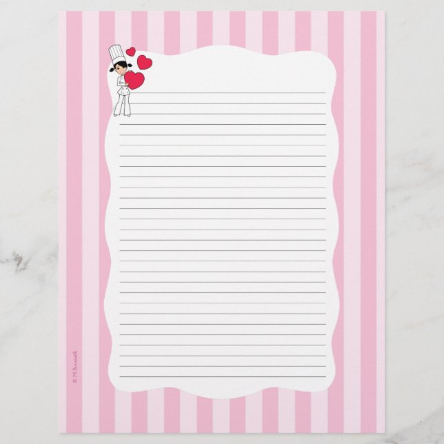 Páginas de recetas personalizadas para binadores d (Anverso)