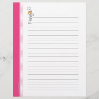 Páginas de Recetas Personalizadas para Carpeta