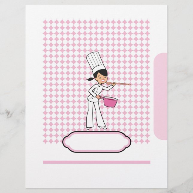 Páginas de recetas personalizadas - Tema del chef (Anverso)