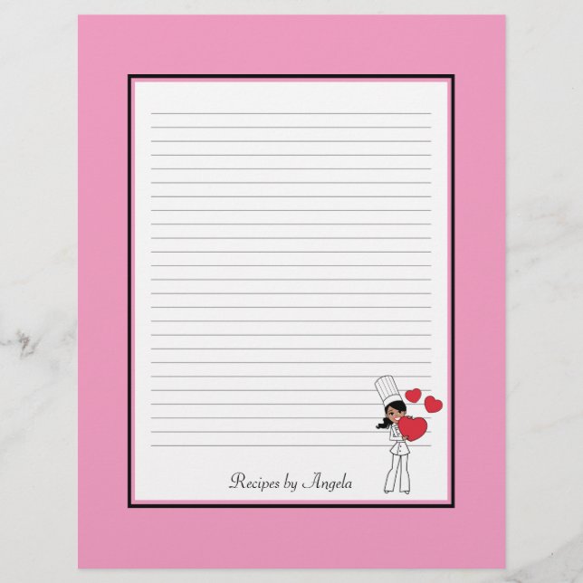 Páginas de recetas supercutas finalizadas (Anverso)