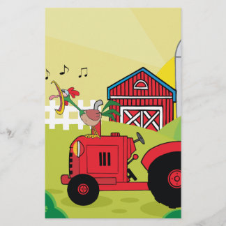 Páginas de Scrapbook de Tractor de Granja