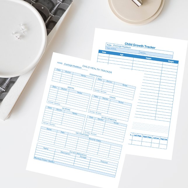 Páginas de seguimiento de crecimiento y atención m (Subido por el creador)