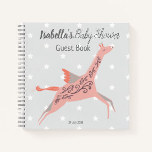 Páginas en blanco del libro de invitados de Baby 