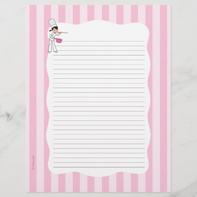 Páginas LIned Temáticas del Chef (Anverso)