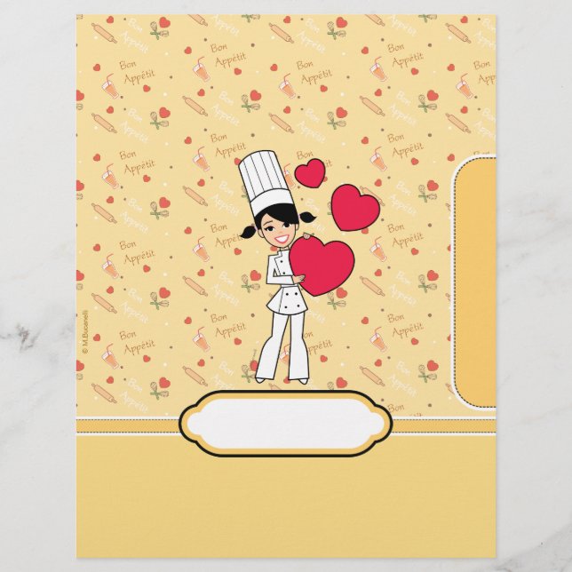 Páginas para recetas - Ilustradas (Anverso)