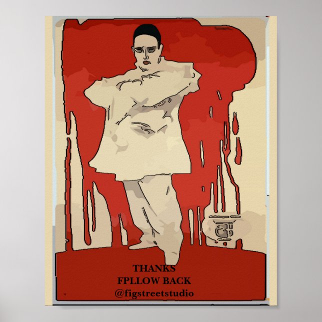 Pagliacci, Posters de ópera vintage, (Frente)