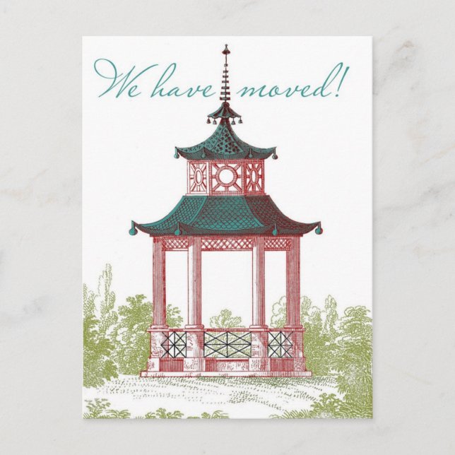 Pagoda Cambio de Tarjetas de Dirección (Anverso)