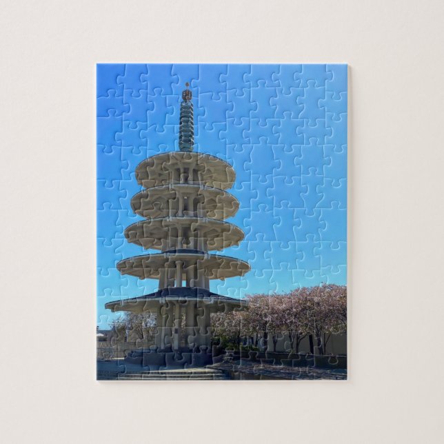 Pagoda de Paz en Japón #5 Rompecabezas de Jigsaw (Vertical)