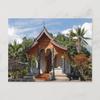 Pagoda de postales en el pueblo de Iao, Loas
