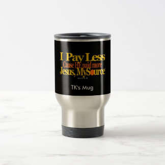 Pague menos taza cristiana 15oz del viaje del