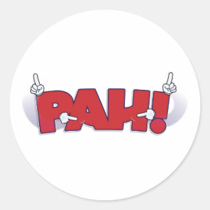 ¡PAH! pegatina (American Rótulo Language)