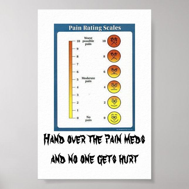 Pain Meds cards & posters (Frente)