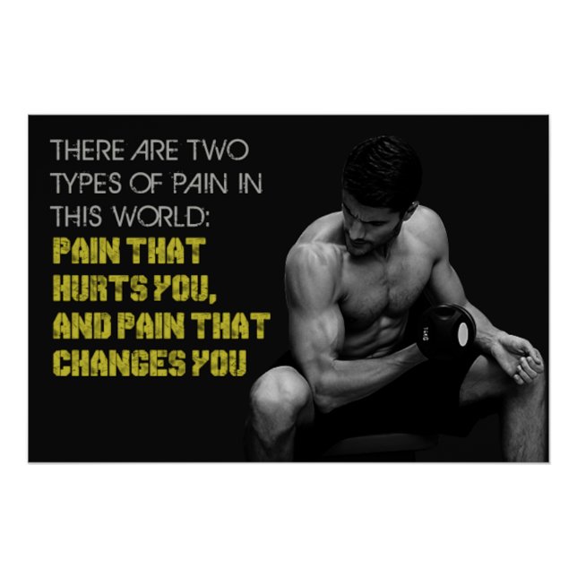 Pain That Changes You Motivational Poster (Anverso)