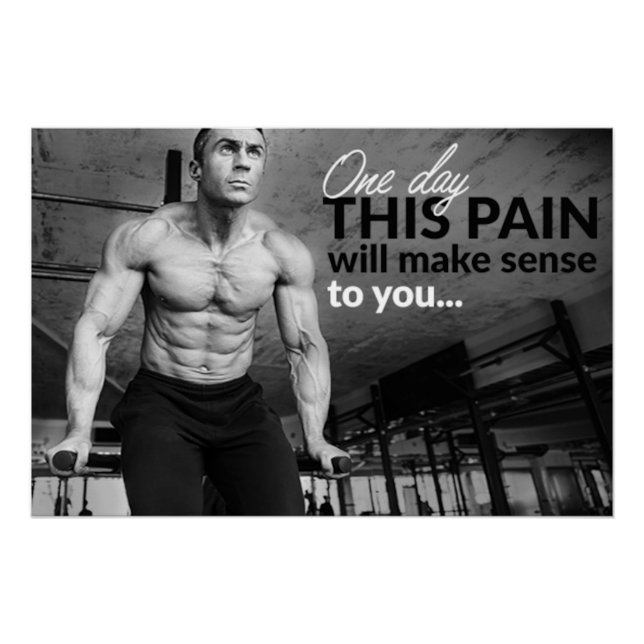 Pain Will Make Sense Motivational Poster (Anverso)