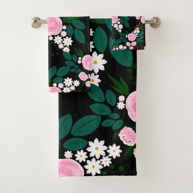 Paint and white Floral acuarela elegante rosa y bl (In situ)