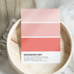 Paint Chip Invitación a fiesta para el calentamien