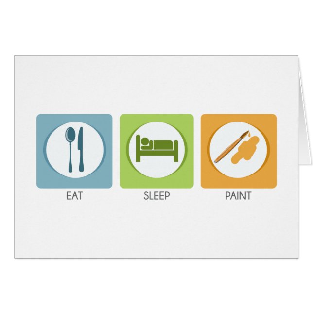 Paint Eat Sleep (Anverso (Horizontal))