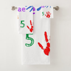 Paint Handprints Cumpleaños con un Nombre Personal