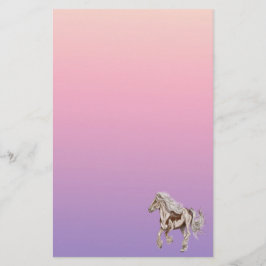 Paint Horse Galloping Pastel Papel de estacionamie