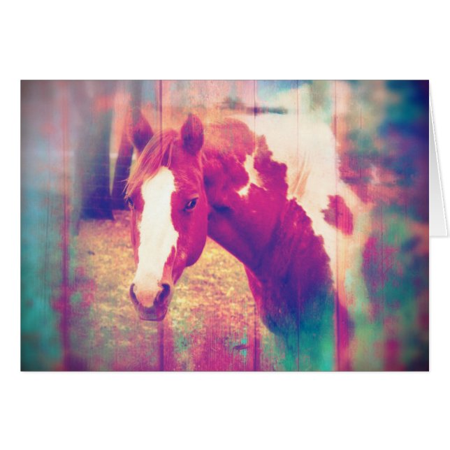 Paint Horse Grunge (Anverso (Horizontal))