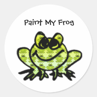 Paint My Frog Pegatina - Personalizado