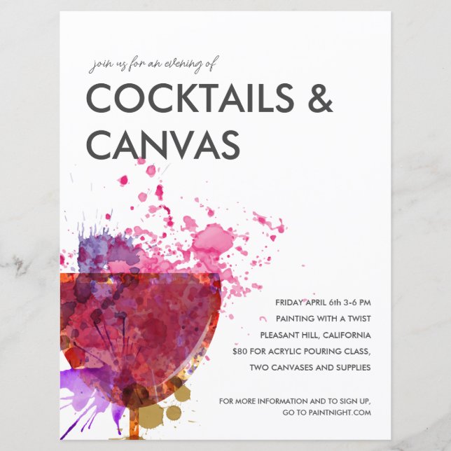 Paint Night Flyer (Anverso)