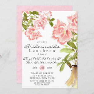 Paint Pony Peony Bridesmaids Invitación al almuerz