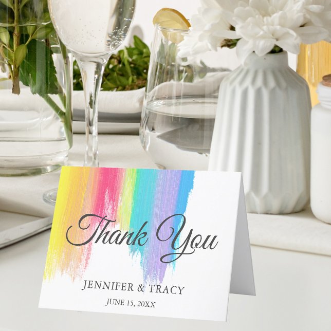 Paint Rainbow sorprende tarjeta Boda LGBTQ (Subido por el creador)