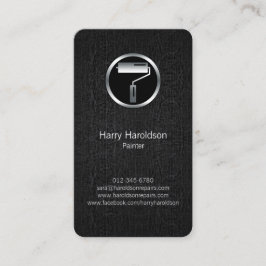 Paint Roller Brush Grunge Painter tarjeta de prese