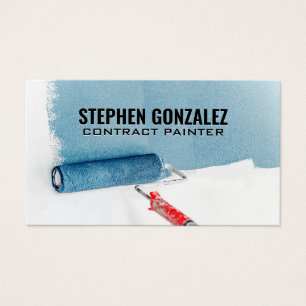 Paint Roller   Pared azul pintada