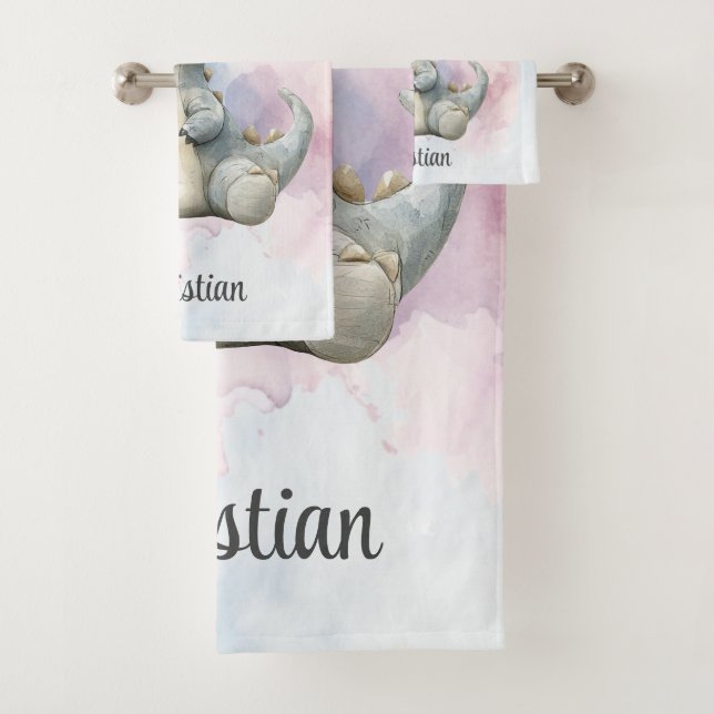 Paint Splash Adorable Dinosaur Baby Shower Gift (In situ)