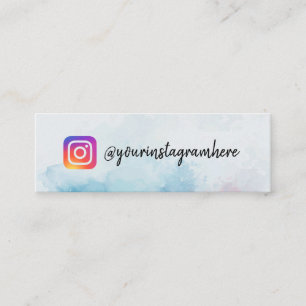 Paint Splash Blue Instagram tarjeta de presentaci