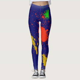Paint Splash Designer Leggings - Regalos