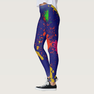 Paint Splash Designer Leggings - Regalos