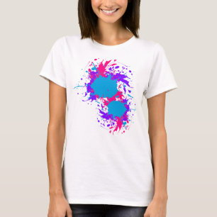 Paint Splatter Resumen de la camiseta básica de la