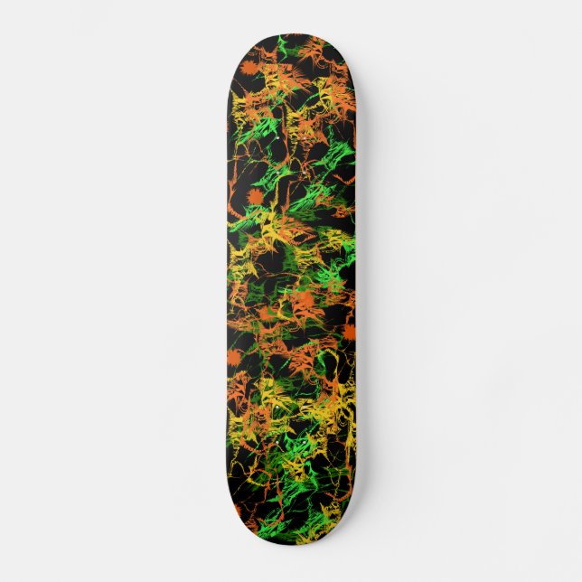 Paint Splatter Skateboard (Anverso)