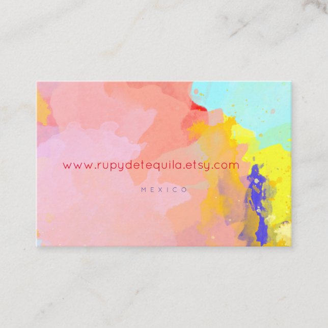 Paint Splatter tarjetas de visita (Anverso)