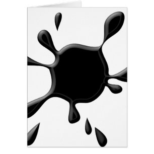 Paint Splodge negro
