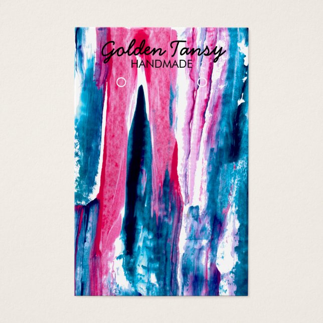 Paint Stripe Earring Necklace JewelDisplay Card (Anverso)