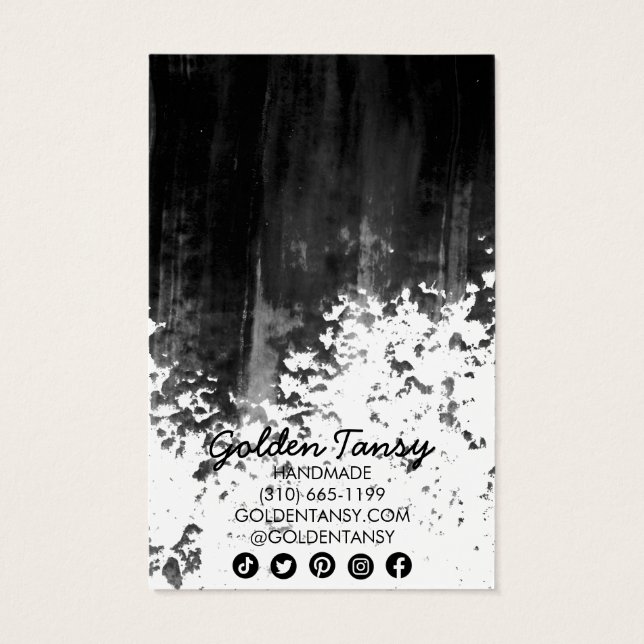 Paint Stripe Earring Necklace JewelDisplay Card (Reverso)