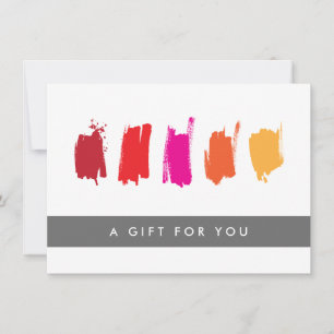 Paint Swatches Certificado de Regalo Rojo/Naranja