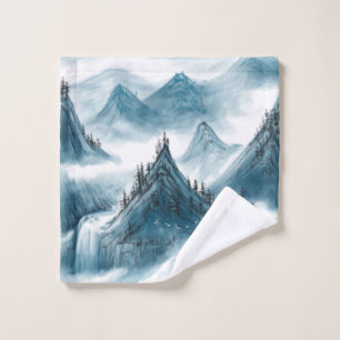 Paintaje natural de las montañas azules