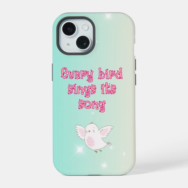 Painted woman and a bird phone case (Reverso )