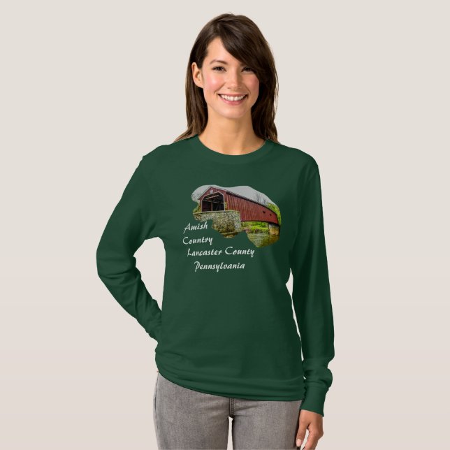 País Amish - Lancaster Pennsylvania - camiseta (Anverso completo)