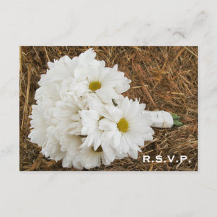País / Boda de grano RSVP - Daisy Bouquet & Hay