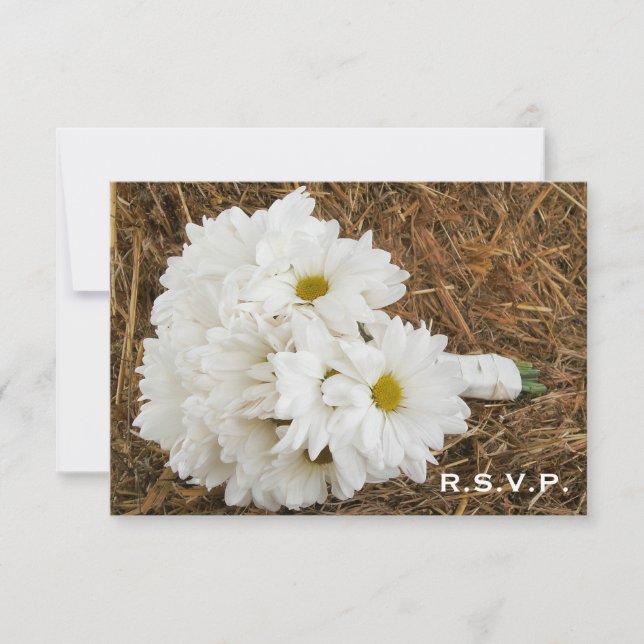 País / Boda de grano RSVP - Daisy Bouquet & Hay (Anverso)